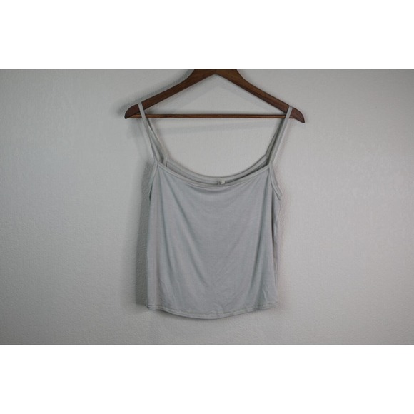 Skims Tank Women 3XL Cream Tan Spaghetti Crop Top Cami Camisole Classic - Picture 1 of 9